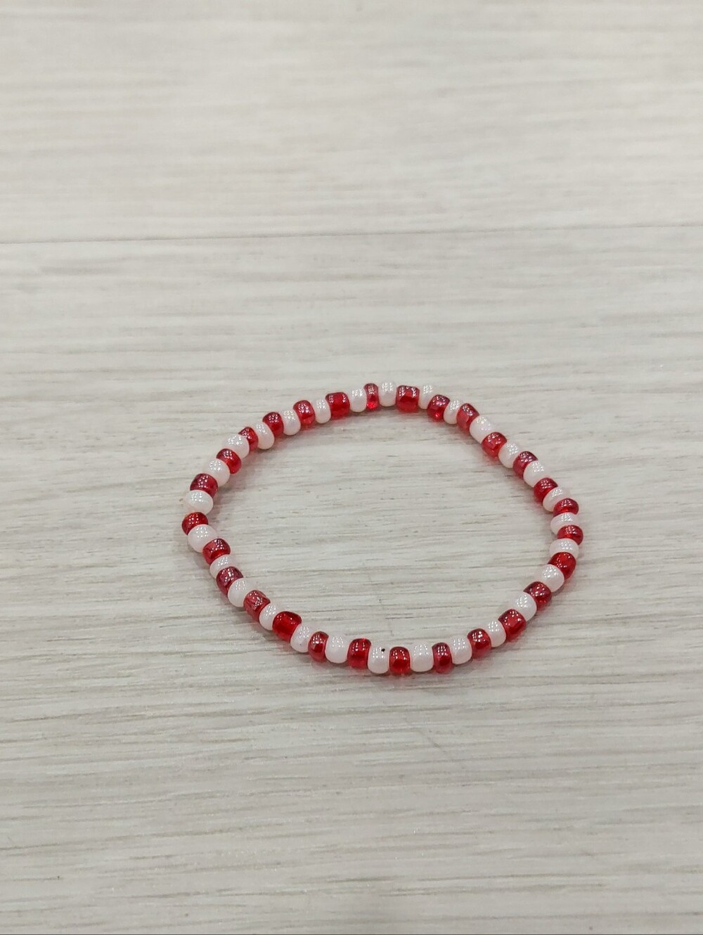 Cute Red And White Bracelet